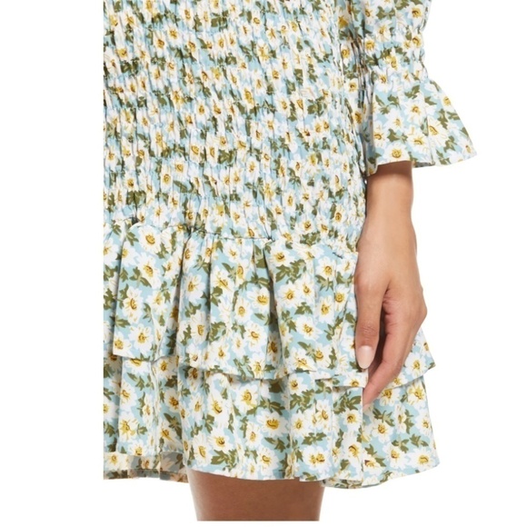 Savi Mom Daisy Flora Off the Shoulder Ruffle Maternity Dress - Picture 2 of 9